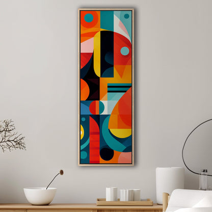 60's Era Modern Geometric Abstract Art - Vivid Prism