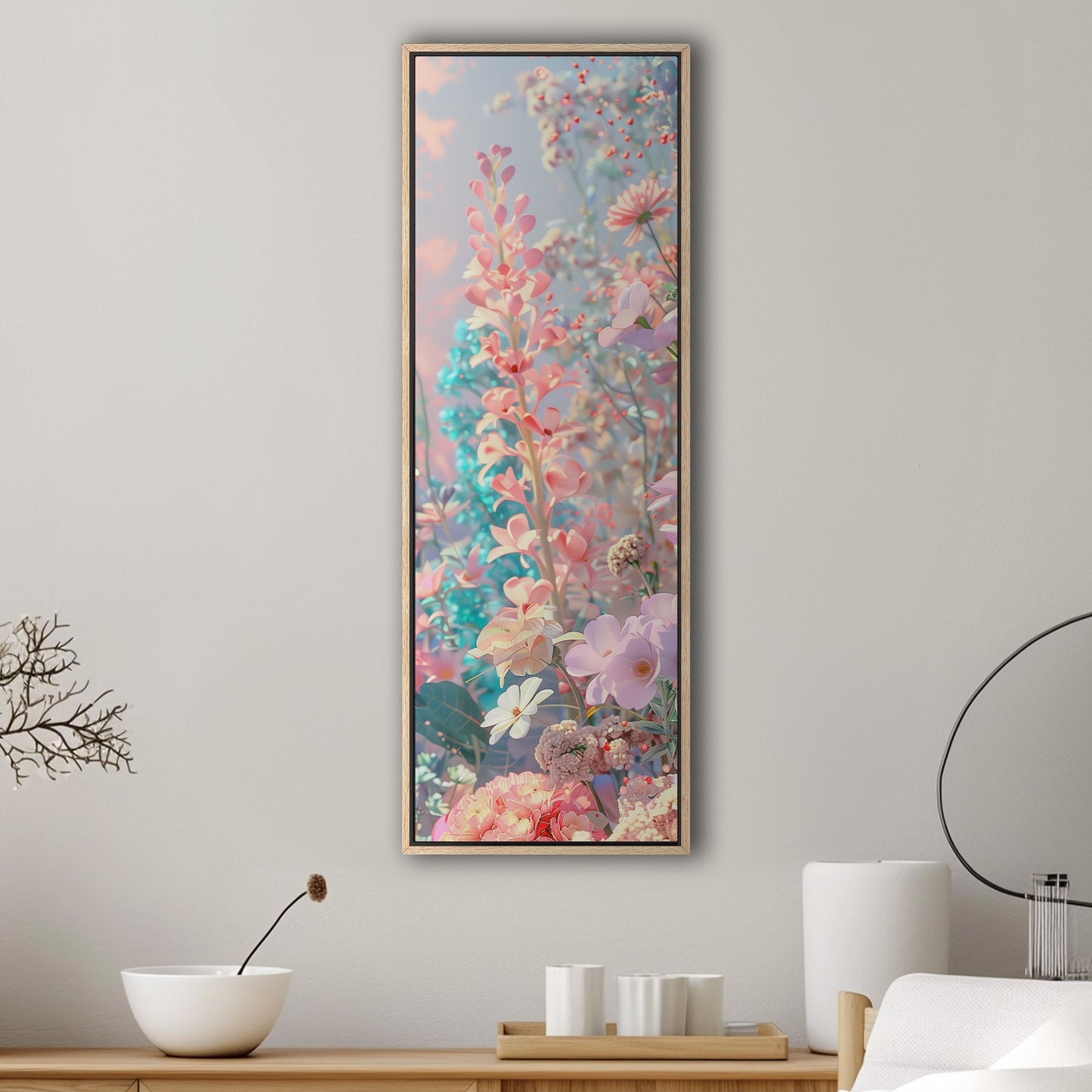 Captivating art in dreamy pastel - Enchanting Rainbow Dreams