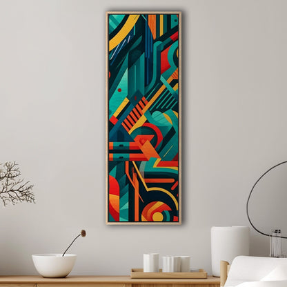 Bold graphic pattern wall art inspired by modern design - Vibrant Abstraction