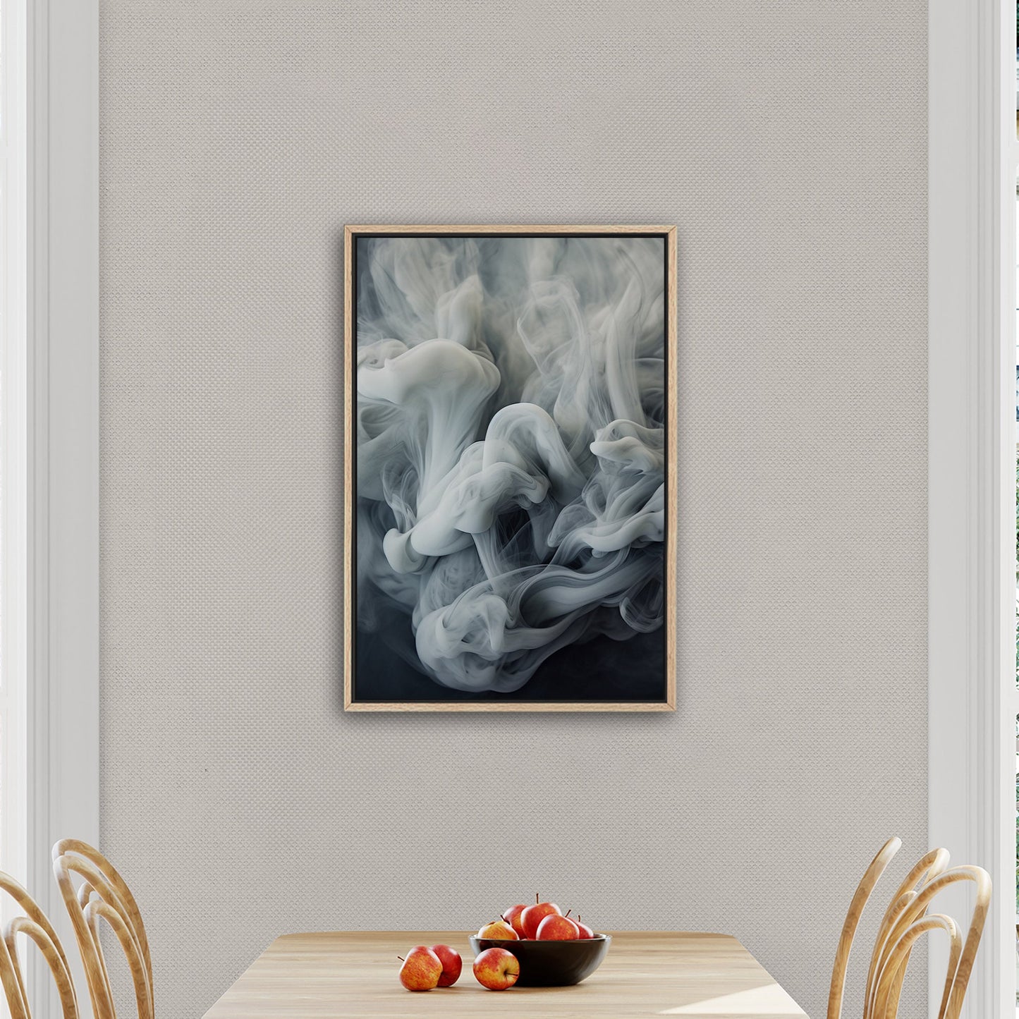 White and Grey Photorealistic Smoke Swirls - Ethereal Swirls