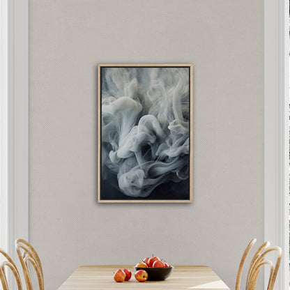 White and Grey Photorealistic Smoke Swirls - Ethereal Swirls