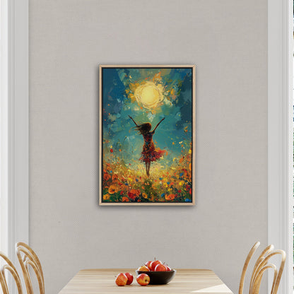 Vibrant, uplifting, energetic art for a lively Living Room - Joyful Dance