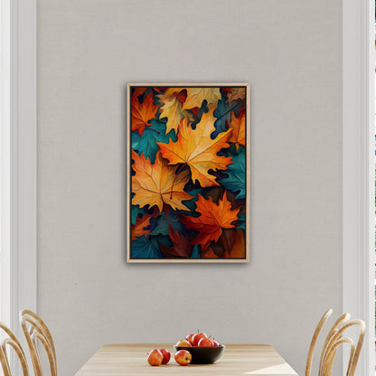 Painting of Autumn Leaves - Vivid Autumn Luminance