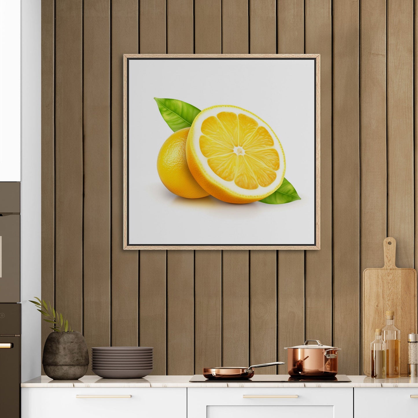 Still Life of Cut Open Lemon on White Background - Sour Citrus Summer Delight