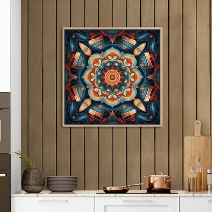 Symmetrical 3D Render Kaleidoscope Painting - Ethereal Symmetry