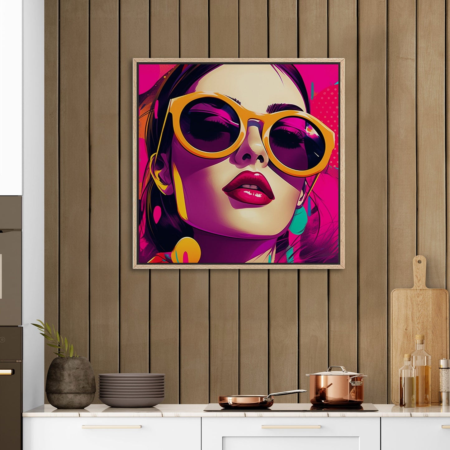 Pop Art Inspired Modern Render Portrait of a Woman - Power Pop: Bold Comic Chic Art