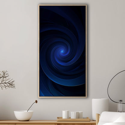 Black and Blue Vortex Digital Art - Ethereal Midnight