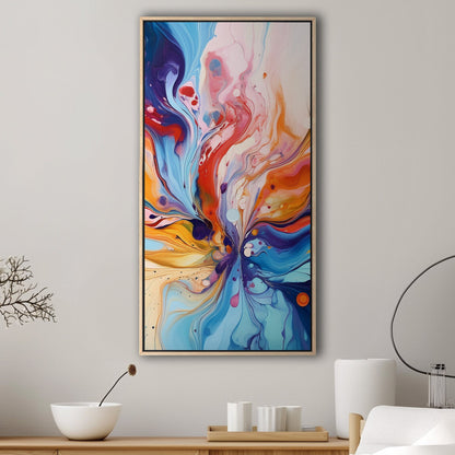 Colorful Abstract Splatter Painting - Colorful Movement