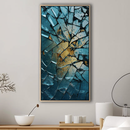 Unique and captivating shattered glass art - Enigmatic Reflections