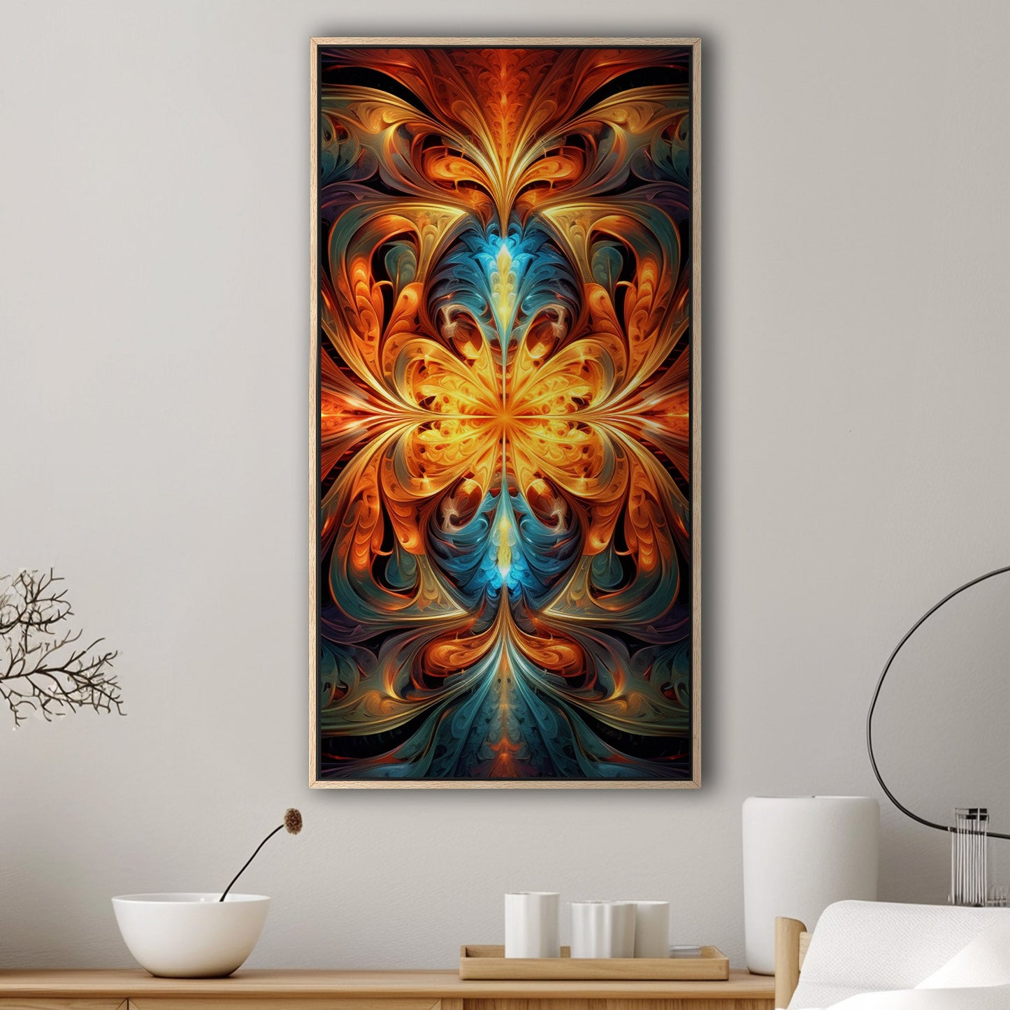 Abstract, vibrant fractal art - Psychedelic Kaleidoscope