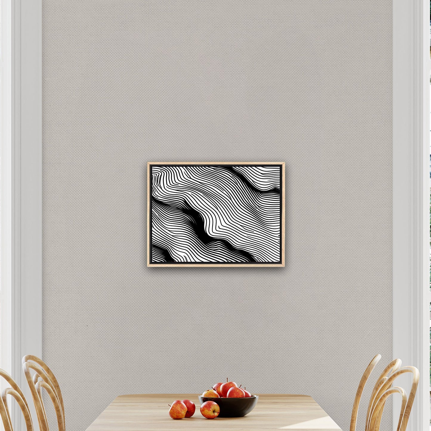 Elevate any space with sophisticated, intricate black and white wall art - Elegance Enigma