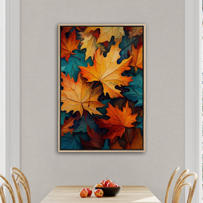 Painting of Autumn Leaves - Vivid Autumn Luminance