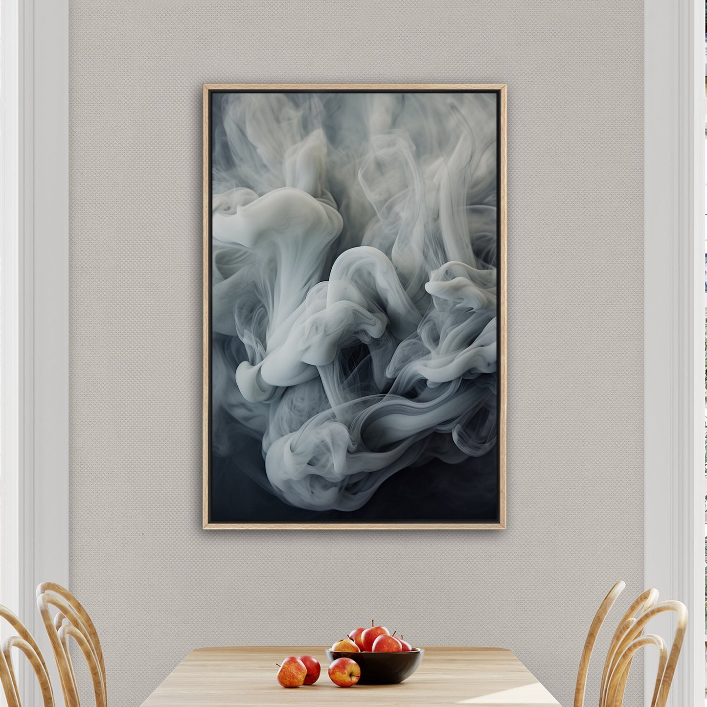 White and Grey Photorealistic Smoke Swirls - Ethereal Swirls