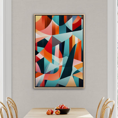 Bold geometric abstract wall art - Harmony in Motion