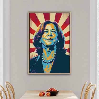 Kamala Harris - Regal Revolution in the Style of Obama Hope Poster