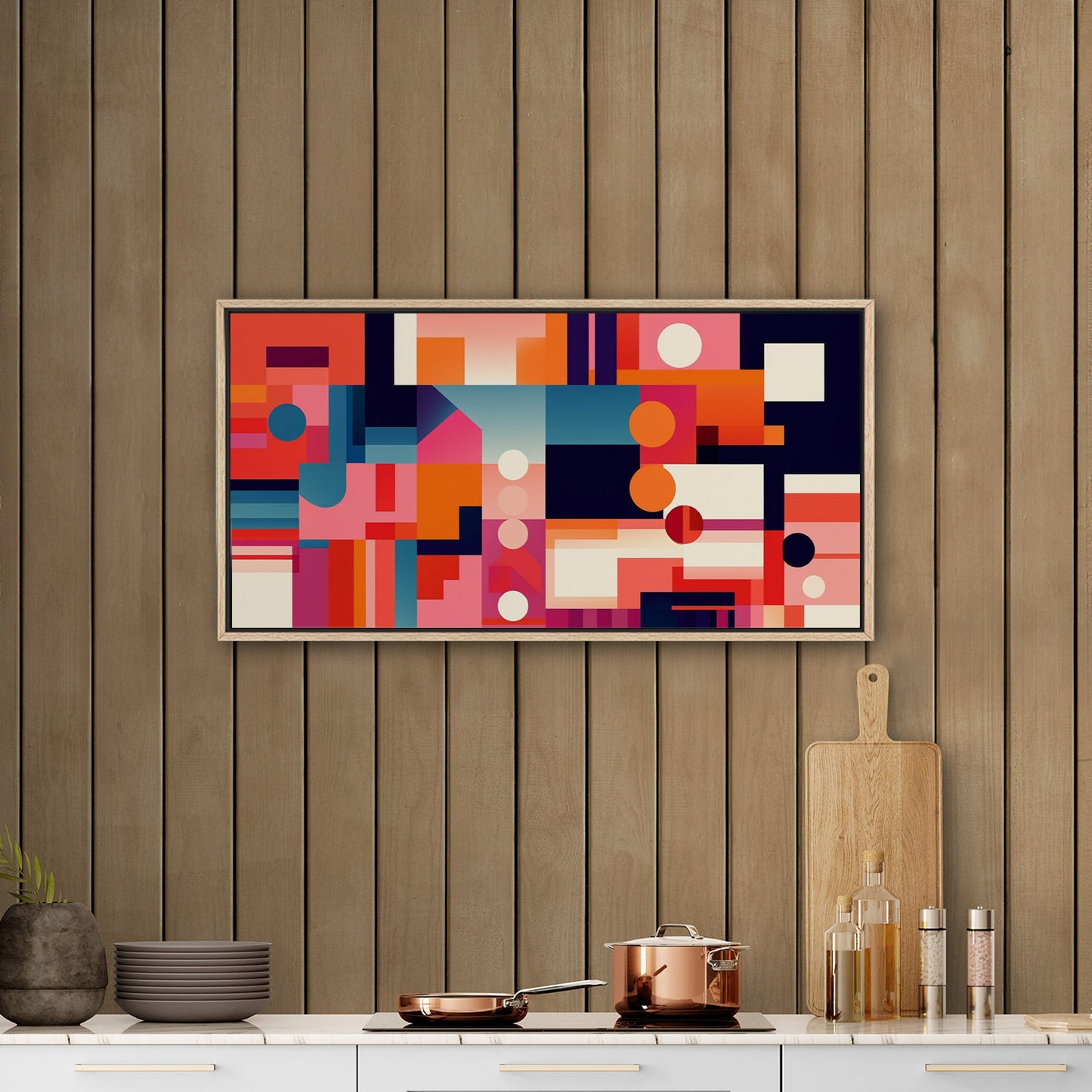 Geometric Abstract Painting - Vivid Visionary Vortex