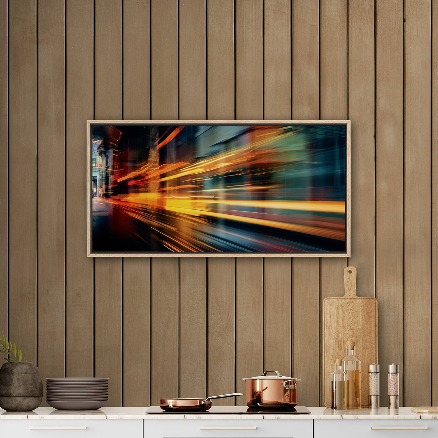 Dynamic motion blur of City Traffic - Enlivened Elegance