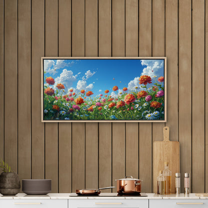 Vibrant, nature-inspired wall art - Enlivening Spring Garden