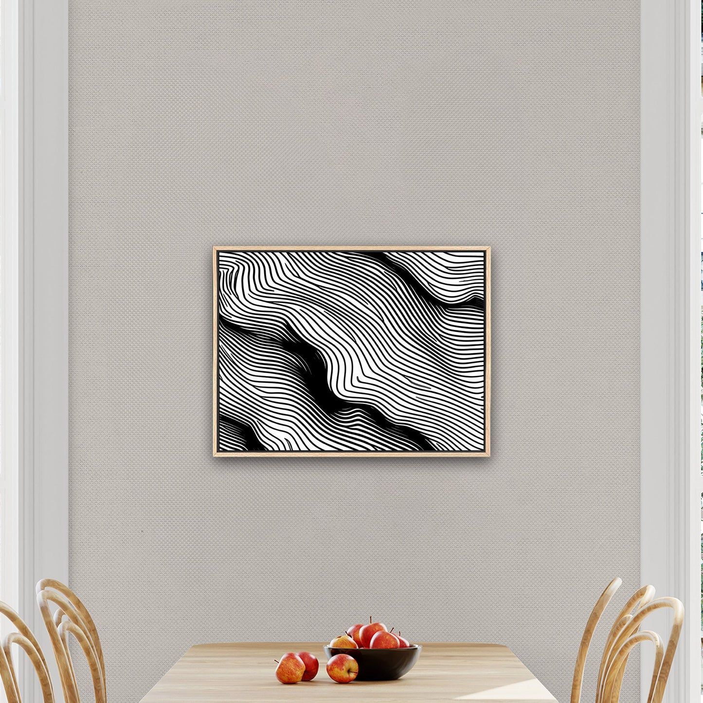 Elevate any space with sophisticated, intricate black and white wall art - Elegance Enigma