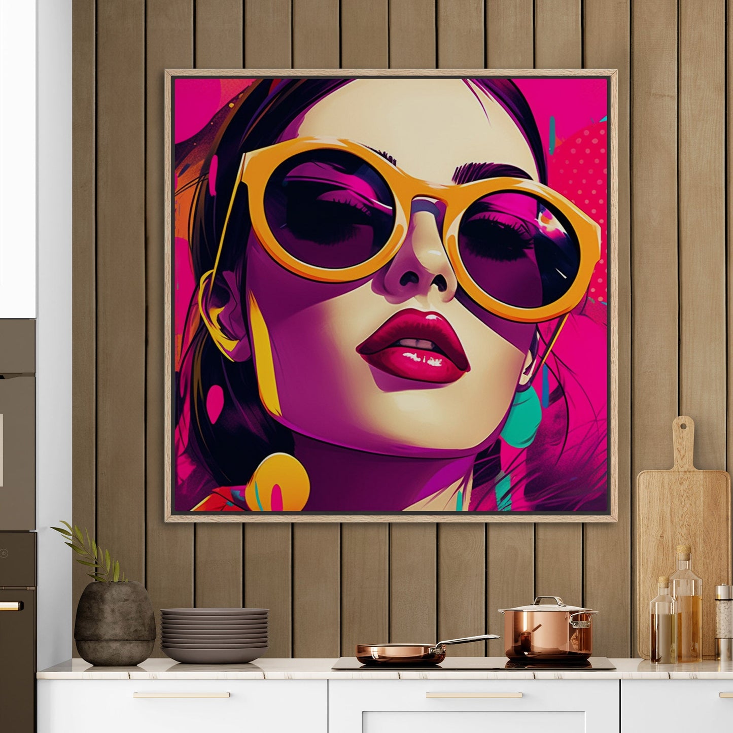 Pop Art Inspired Modern Render Portrait of a Woman - Power Pop: Bold Comic Chic Art