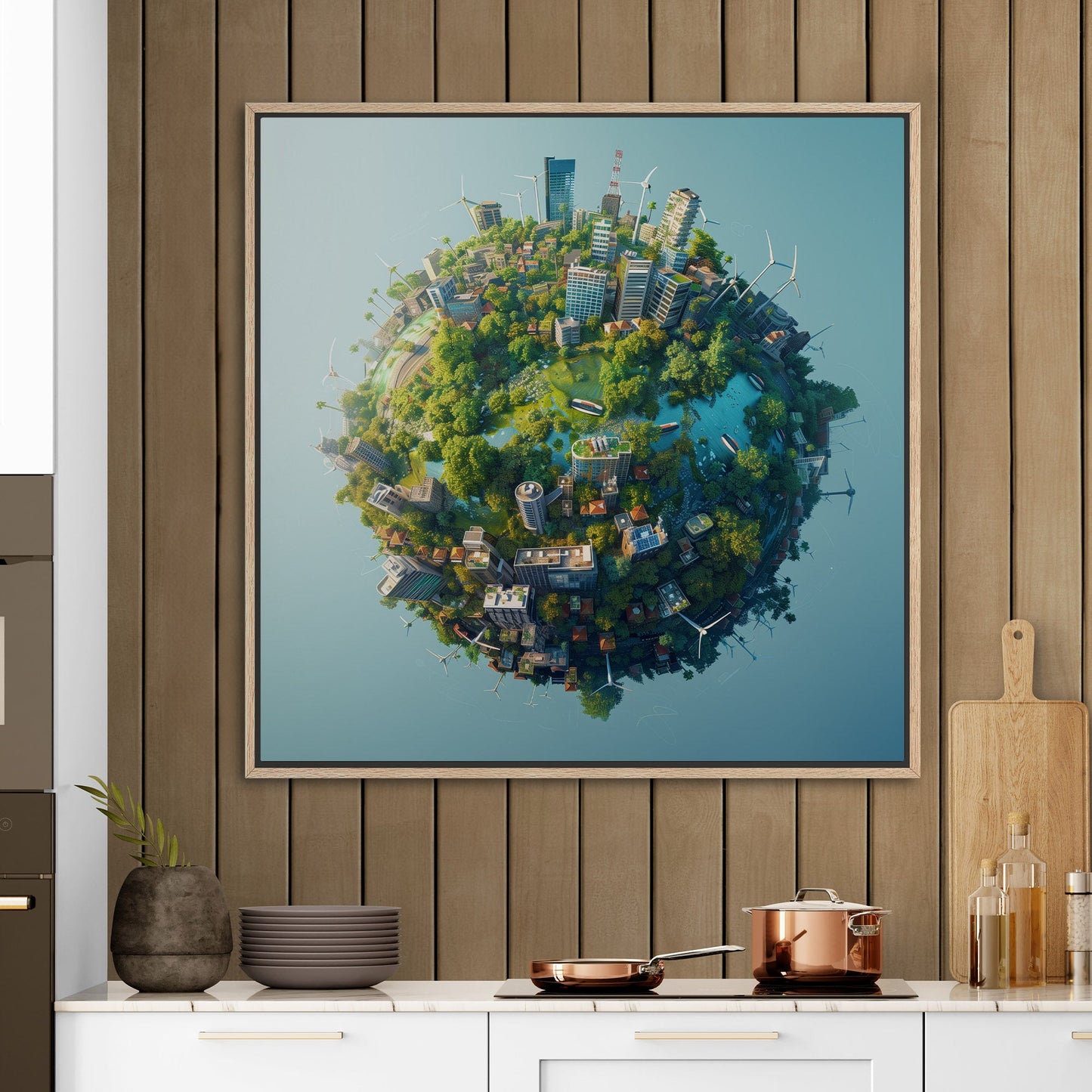 Enhance any room with Earth's view - Ethereal Exploration