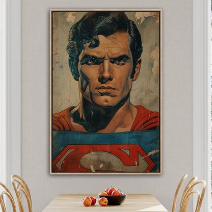 Heroic Retro Superman Closeup