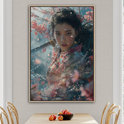 Figurative Portrait - Enchanted Sakura Garden