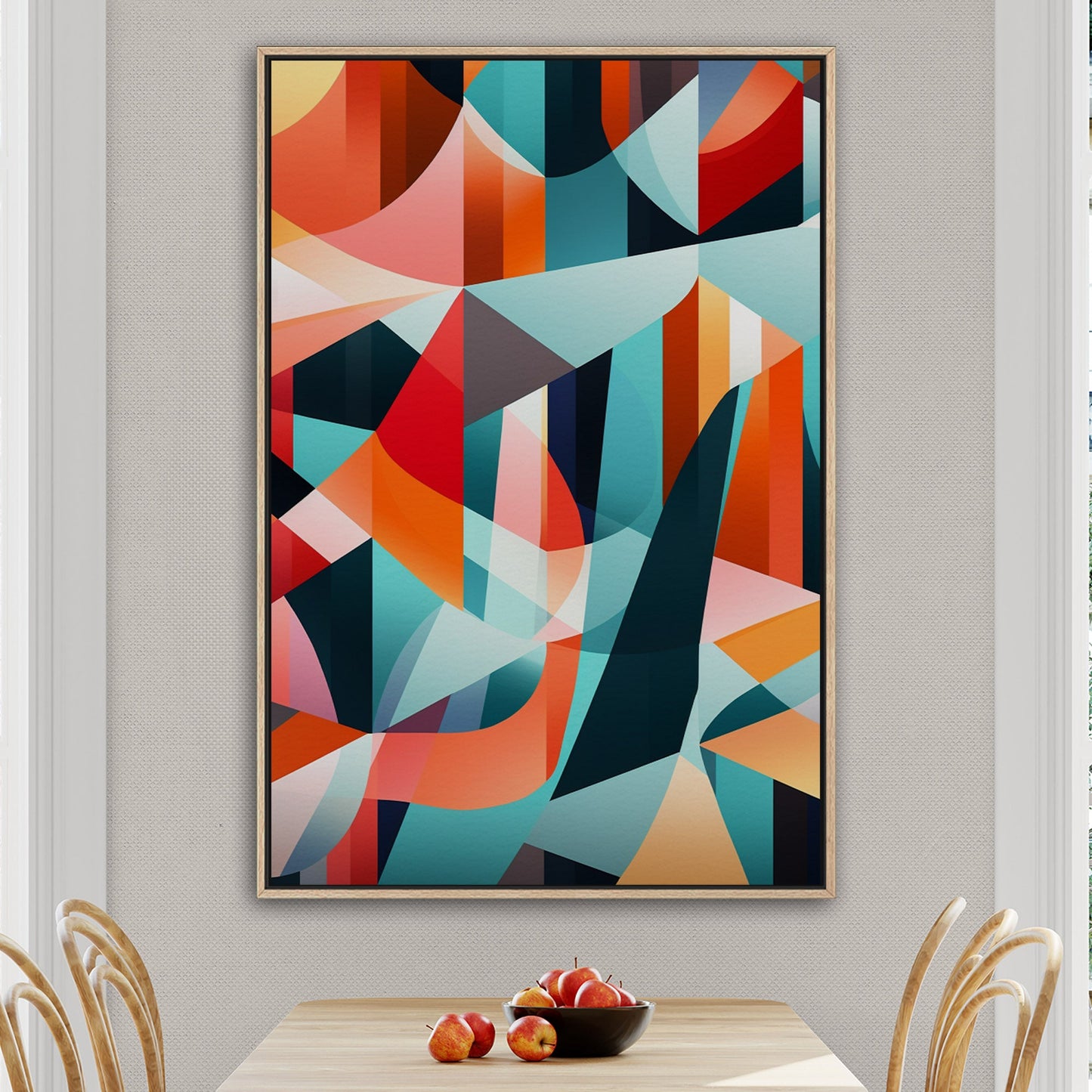 Bold geometric abstract wall art - Harmony in Motion