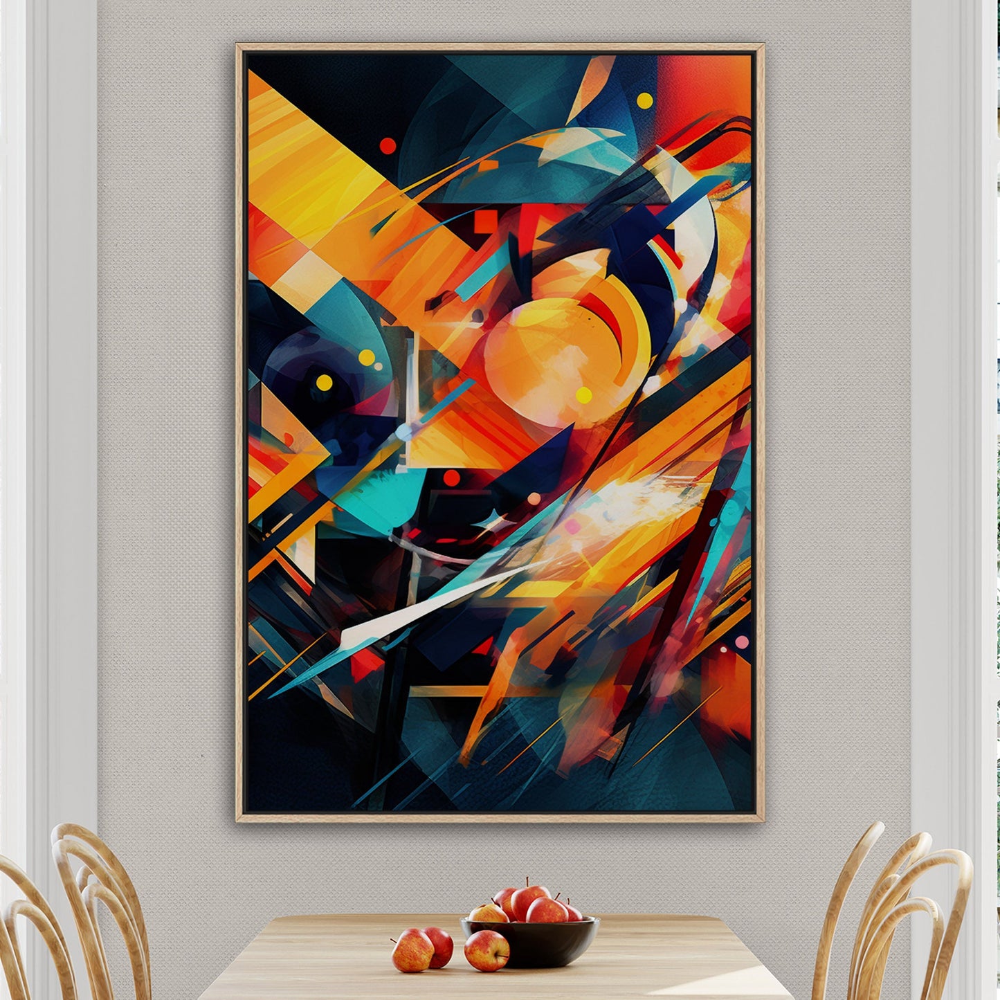 Abstract Geometric Painting - Electric Dreamscapes