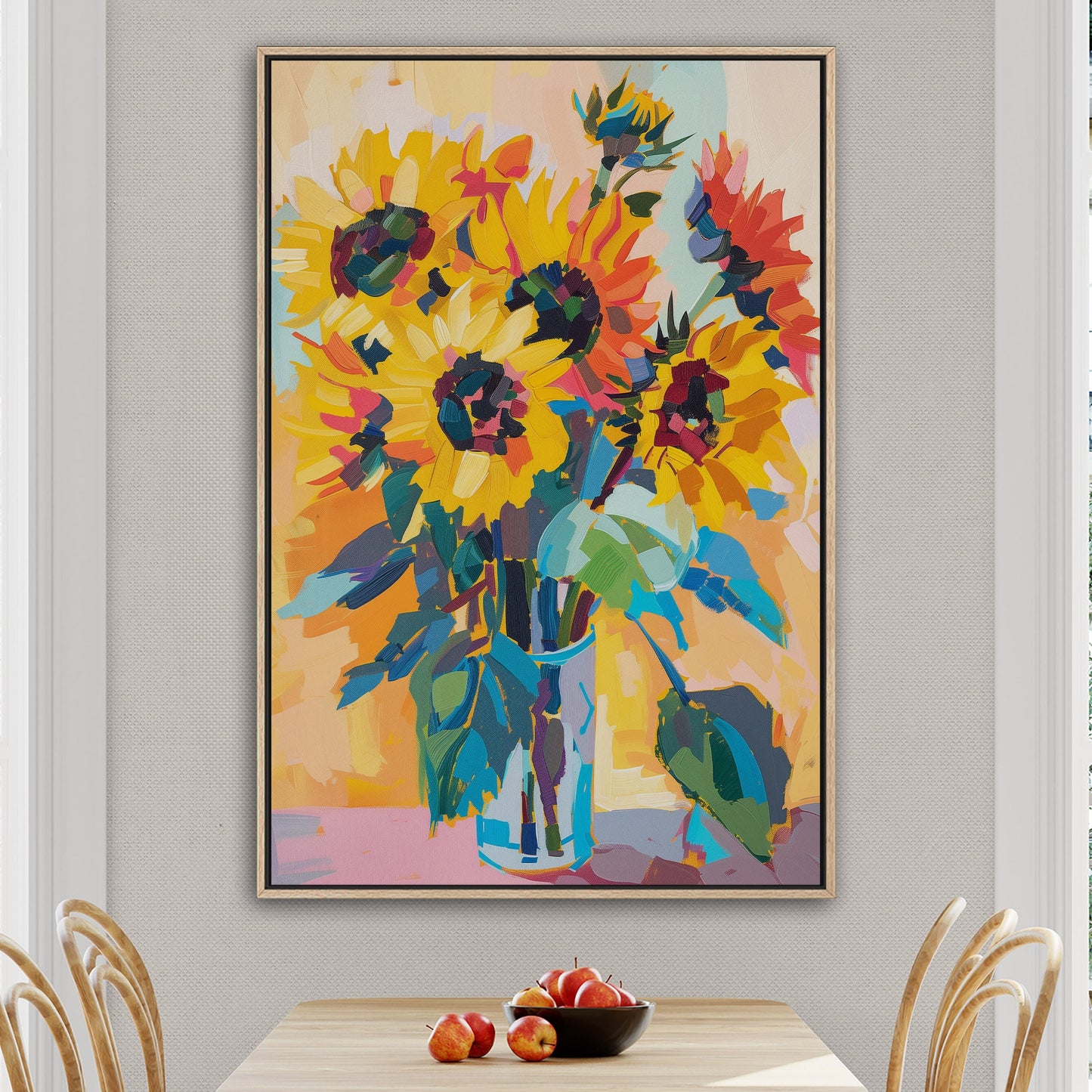 Vibrant sunflower masterpiece - Artistic Serenity