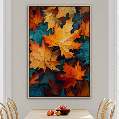 Painting of Autumn Leaves - Vivid Autumn Luminance