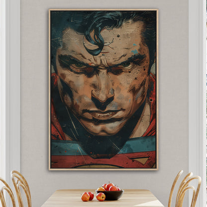 Closeup Portrait of Golden Age Superman - Iconic Vision: Superman Revived