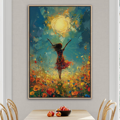 Vibrant, uplifting, energetic art for a lively Living Room - Joyful Dance