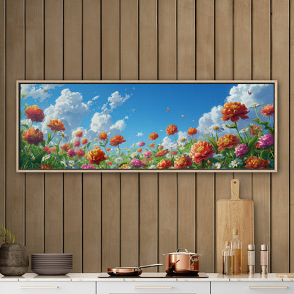 Vibrant, nature-inspired wall art - Enlivening Spring Garden