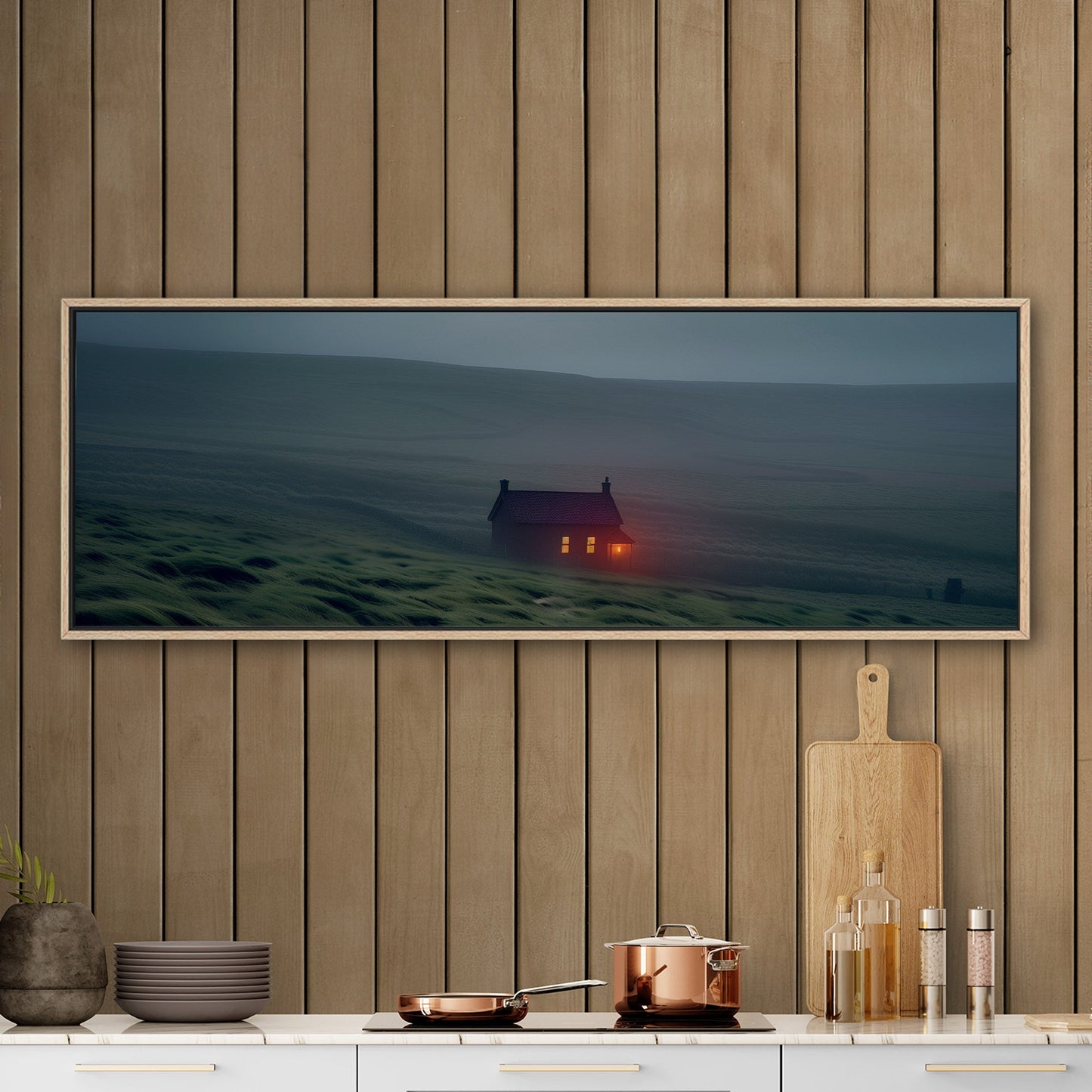 Brighten up your living room with a striking nocturnal scene - Enigmatic Glow