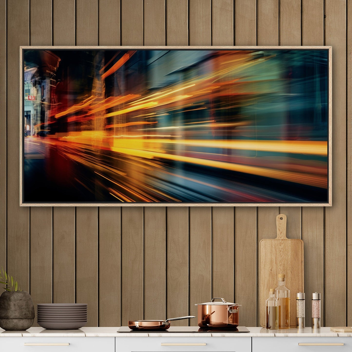 Dynamic motion blur of City Traffic - Enlivened Elegance