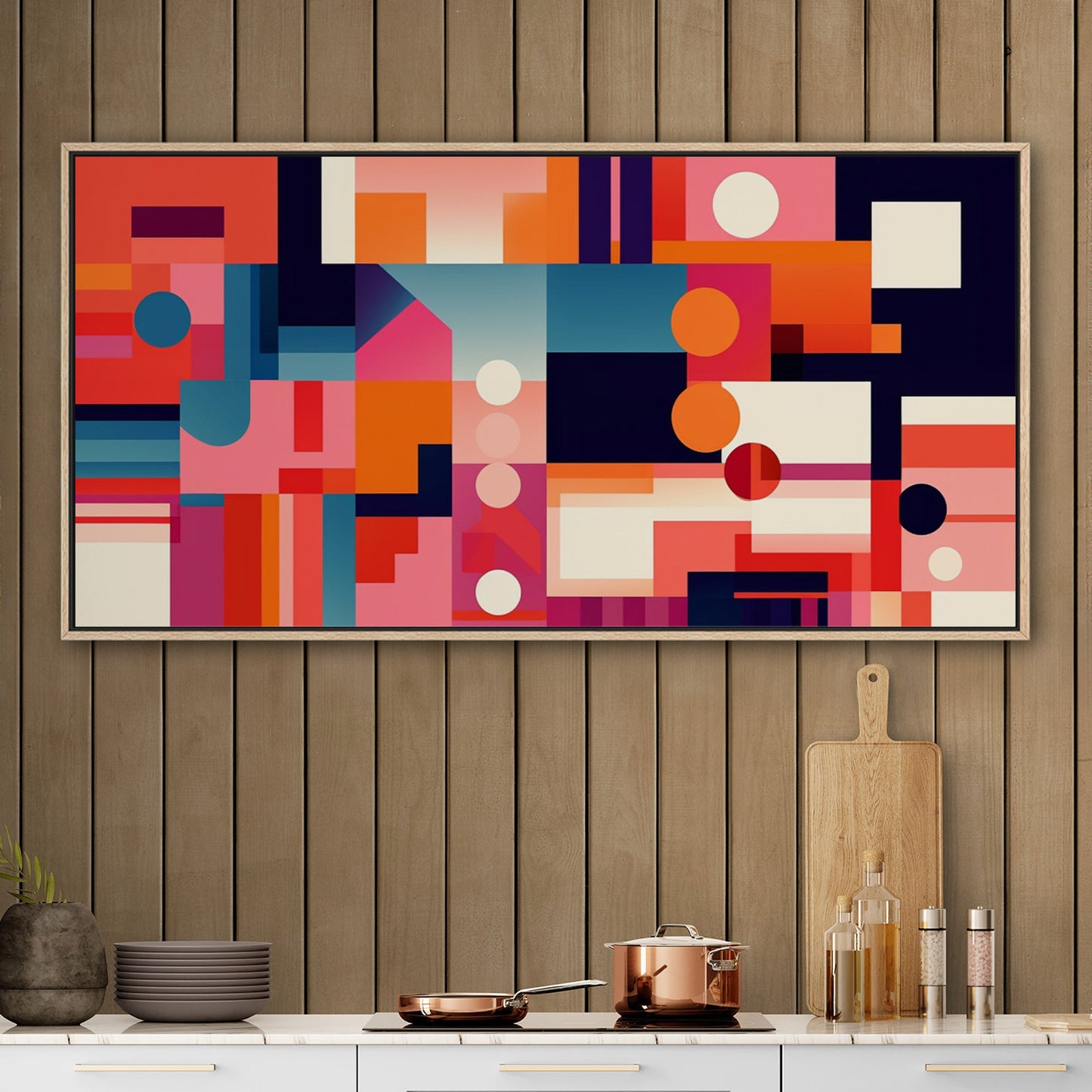 Geometric Abstract Painting - Vivid Visionary Vortex