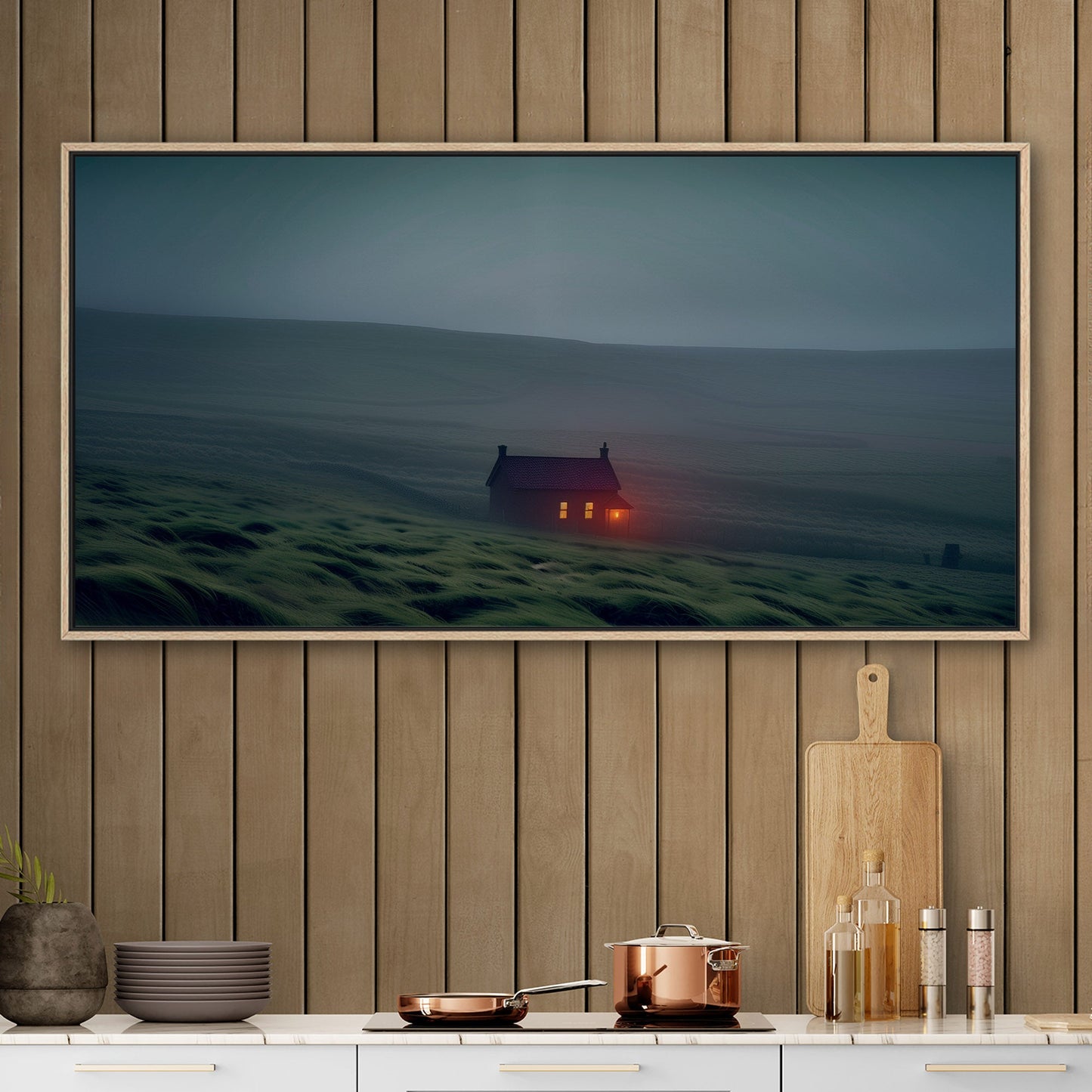 Brighten up your living room with a striking nocturnal scene - Enigmatic Glow