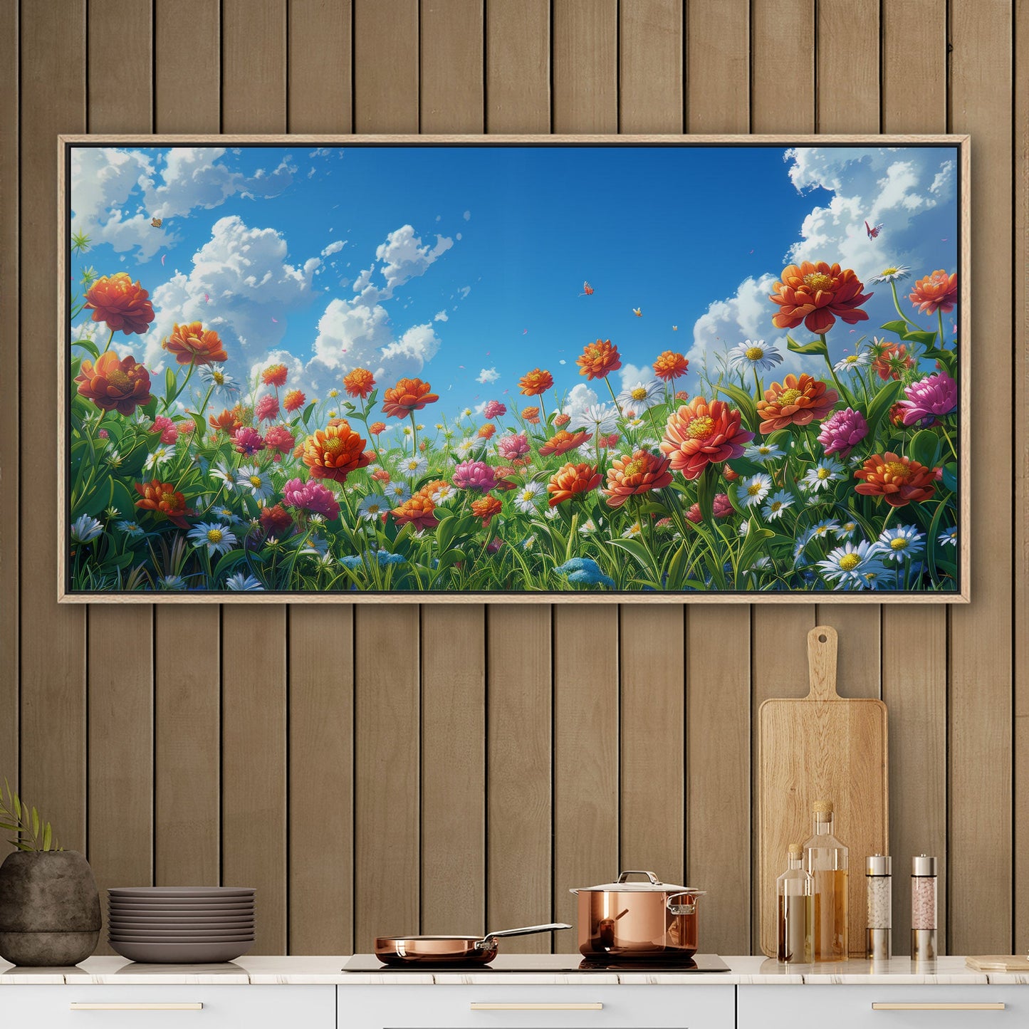 Vibrant, nature-inspired wall art - Enlivening Spring Garden