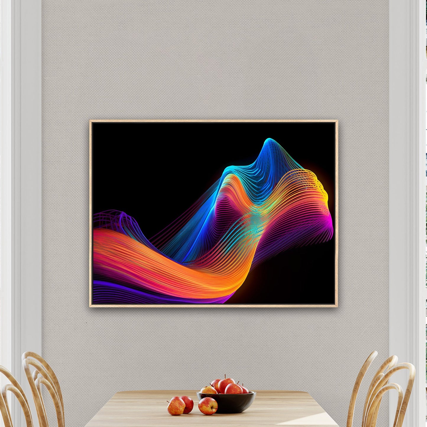 Colorful digital office tech art - Eternal Neon Euphoria