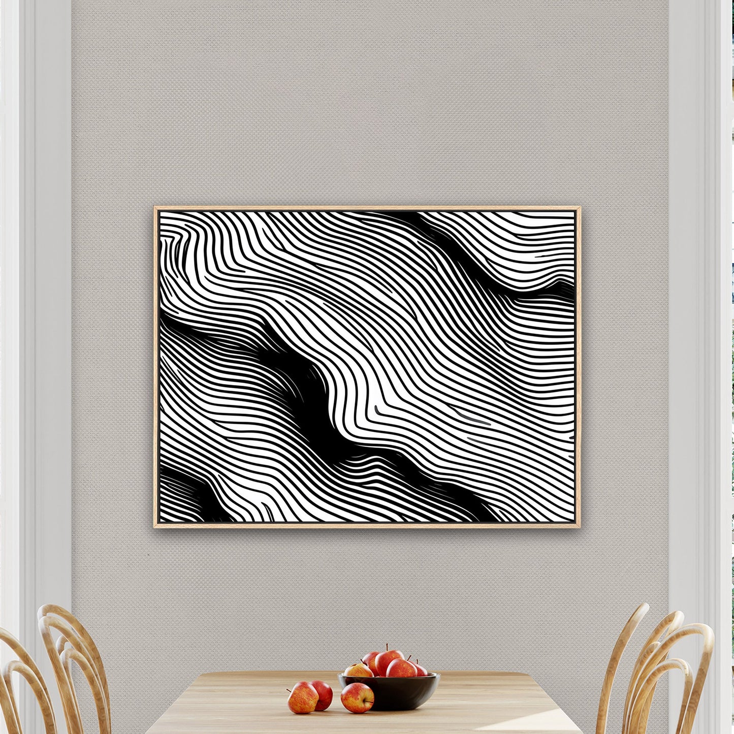 Elevate any space with sophisticated, intricate black and white wall art - Elegance Enigma