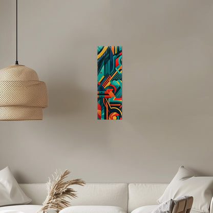 Bold graphic pattern wall art inspired by modern design - Vibrant Abstraction