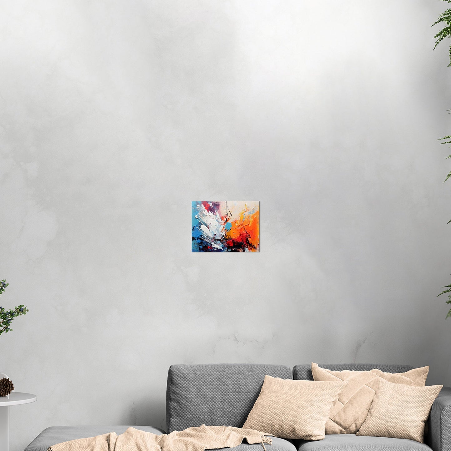 Abstract Texture Oil Painting - Electric Prism Dance