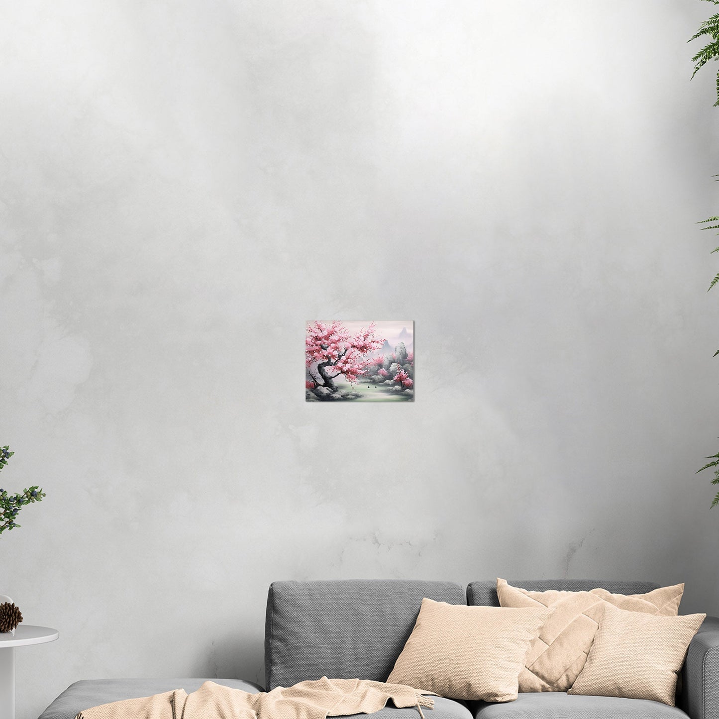 Asian Watercolor Botanical - Cherry Blossom Serenity