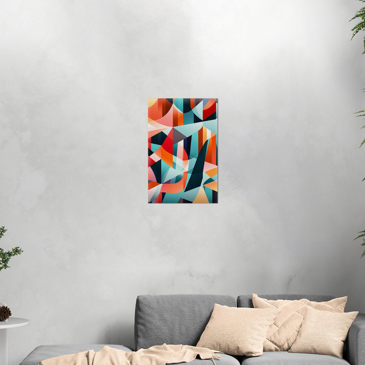 Bold geometric abstract wall art - Harmony in Motion