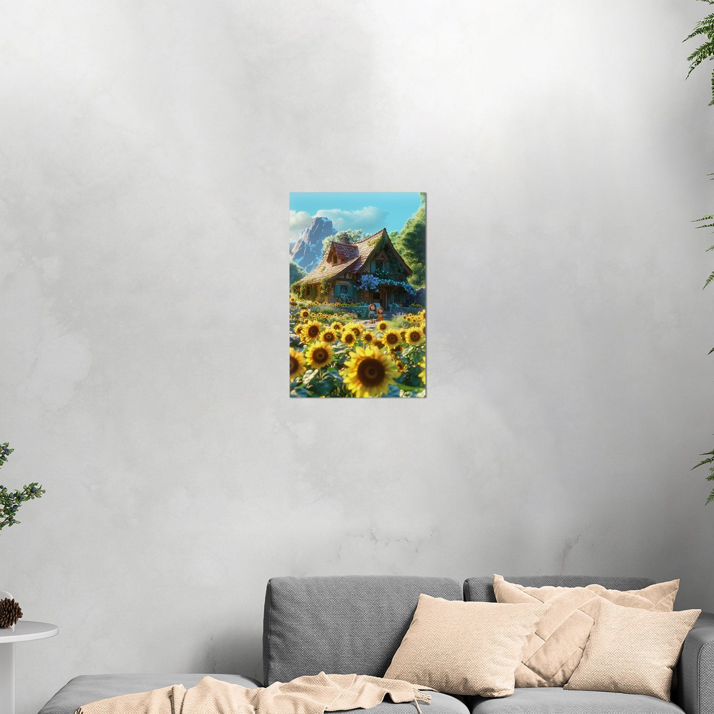 Enchanting fairytale scene wall art - Dreamland Wonder