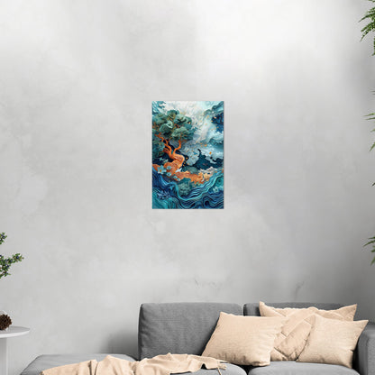 Elevate your space with this sophisticated 3D art - Enchanting Dreamscapes