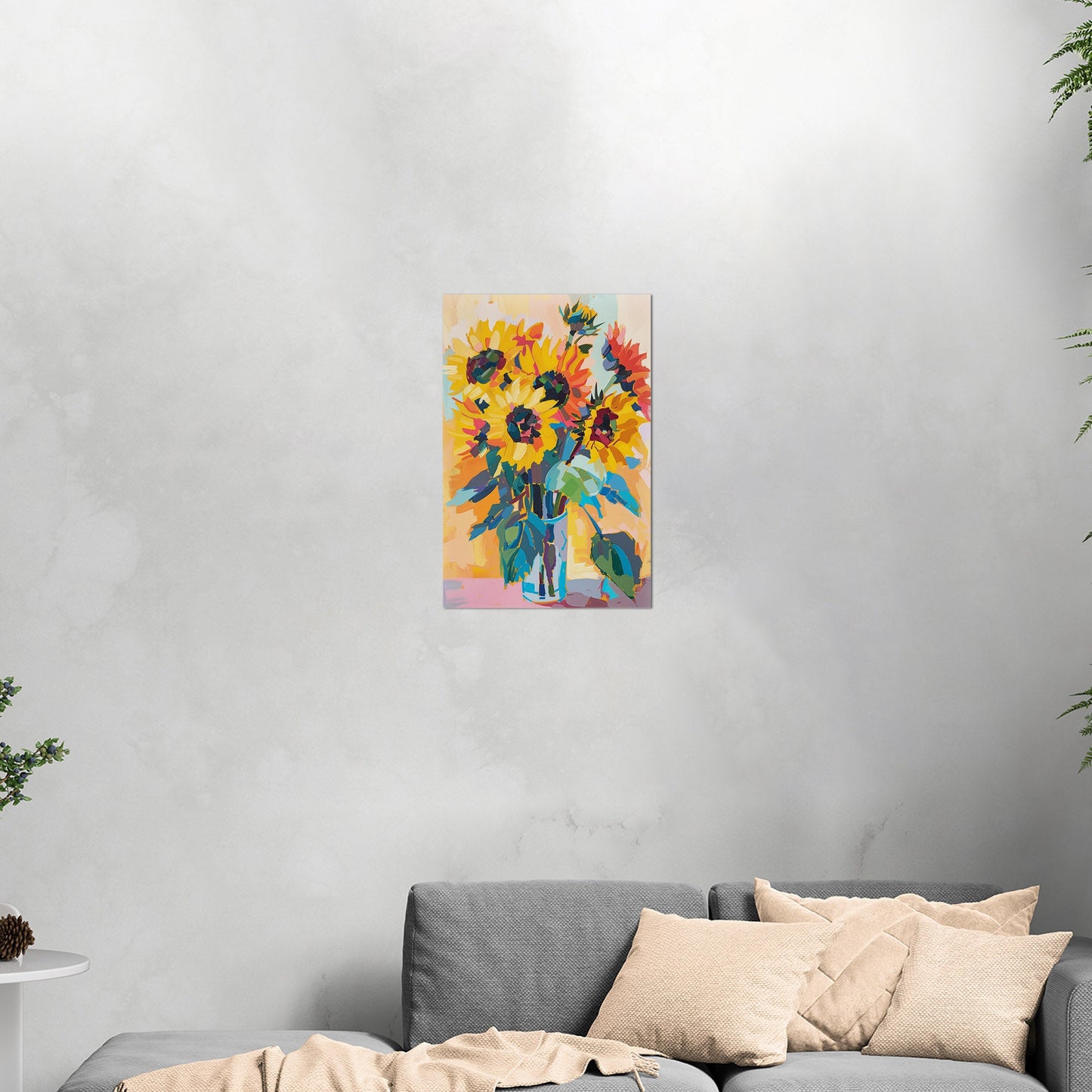 Vibrant sunflower masterpiece - Artistic Serenity