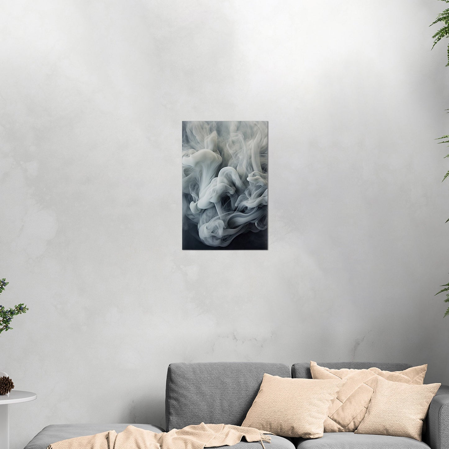 White and Grey Photorealistic Smoke Swirls - Ethereal Swirls