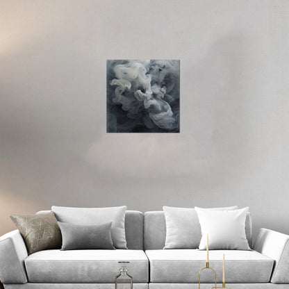 Photorealist Smoke in Grey and White - Ethereal Euphoria